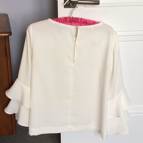 J Crew ivory crepe top - Picture 2 of 3
